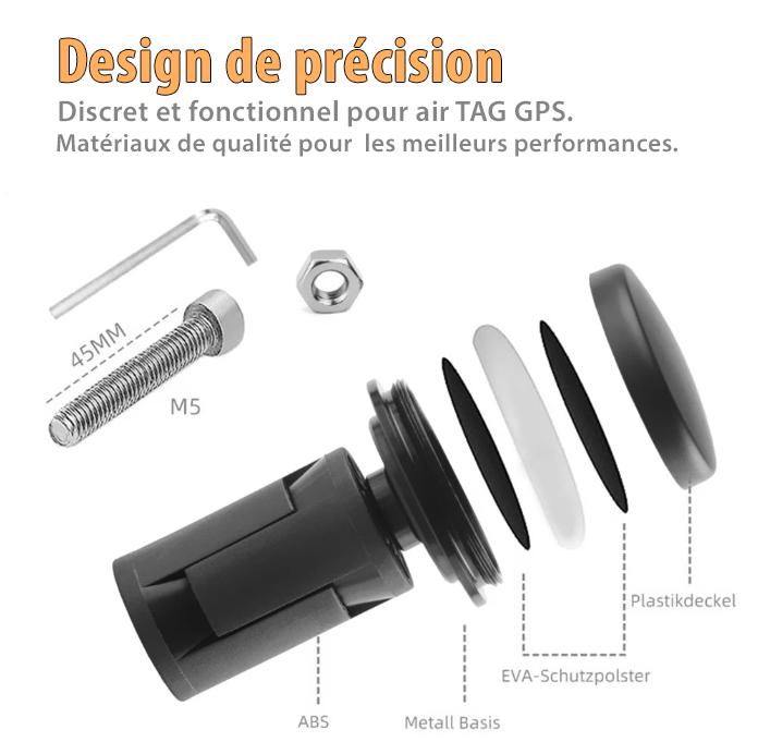 Fourche vélo pour TAG GPS